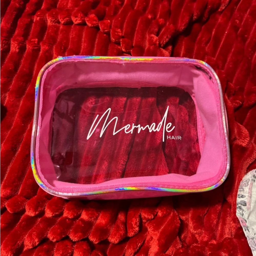 Mermade Hair Pink Cosmetic Bag